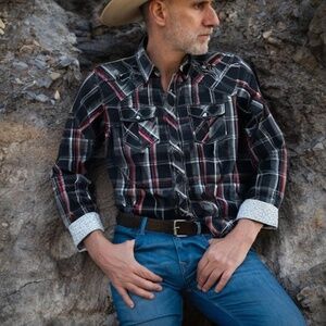 "Cowboy Legend" men's Western shirt, size XL